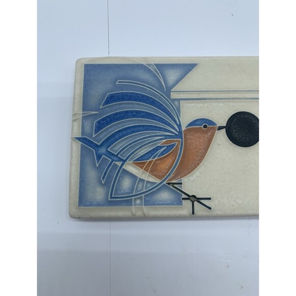 Motawi Tile works Blue Bird Homecoming 4x8 - Picture 2 of 5